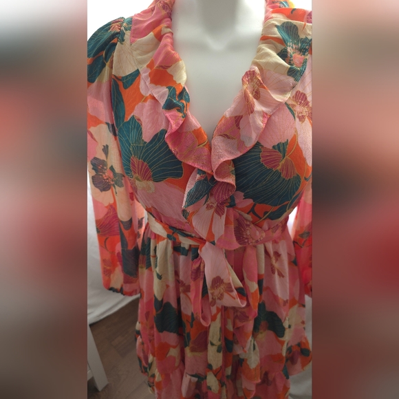 Taylor Floral Pink Dress - Picture 2 of 10